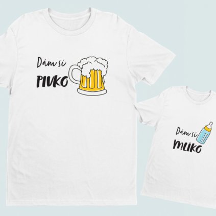 Pánské tričko Dám si pivko (Barva trička Bílé, Velikost 3XL, Střih Pánské)