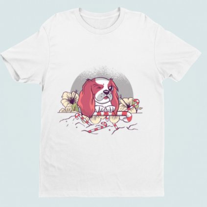 Dámské tričko Candy flower (Barva trička Bílé, Velikost 3XL)