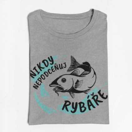 Pánské tričko Nikdy nepodceňuj rybáře (Barva trička Bílé, Velikost 5XL)