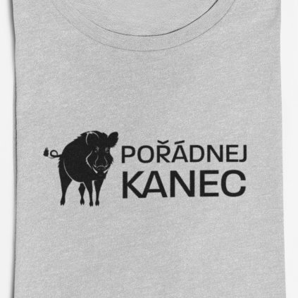 Pánské tričko Pořádnej kanec (Barva trička Khaki, Velikost 3XL)