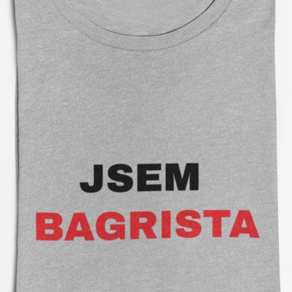 Pánské tričko Jsem bagrista (Barva trička Bílé, Velikost 3XL)