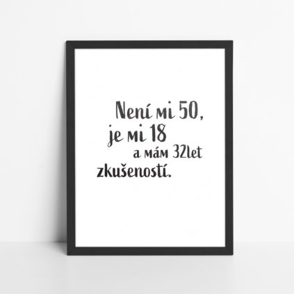 7792 narozeninovy obraz neni mi xx vek na prani