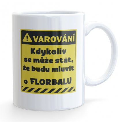 hrnecek bile mockup varovani florbal