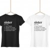 Dictionary definitions - Sister dámské tričko (Barva trička Bílé, Velikost 3XL, Střih Dámské)