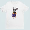 Tričko s 3D potiskem (pes 1) (Barva trička Bílé, Velikost 3XL, Střih Dámské)