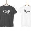 Trička KING & QUEEN Skeers (cena za obě trička) (Varianta DÁMSKÉHO trička Bílé S, Varianta PÁNSKÉHO trička Bílé S)
