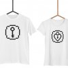 Trička Key to Heart (cena za obě trička) (Varianta DÁMSKÉHO trička Bílé S, Varianta PÁNSKÉHO trička Bílé S)