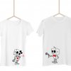 Párová trička Robots (cena za obě trička) (Varianta DÁMSKÉHO trička Bílé S, Varianta PÁNSKÉHO trička Bílé S)