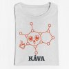 Dámské tričko Káva (molekula) (Barva trička Bílé, Velikost 3XL)