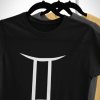 Pánské/Dámské tričko Znamení zvěrokruhu - blíženec (Barva trička Černé, Velikost 3XL, Střih Dámské)