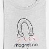 Dámské tričko Magnet na kretény (Barva trička Bílé, Velikost 3XL)