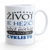 hrnecek bile mockup zivot je hezci cyklista