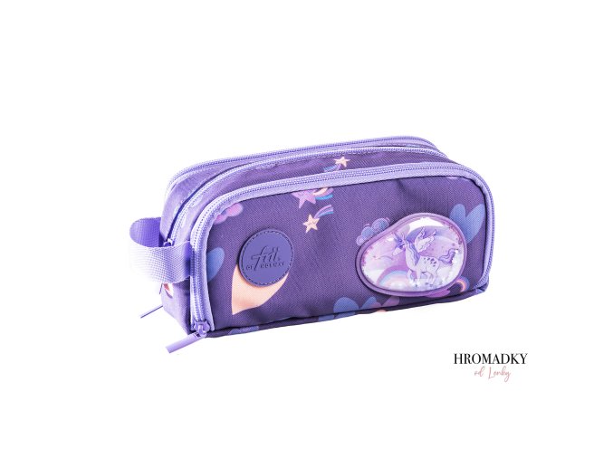 pennal retro unicorn purple