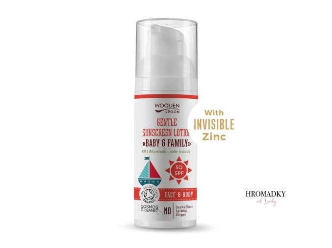 opalovacie telove mlieko baby family spf 50 woodenspoon 50ml