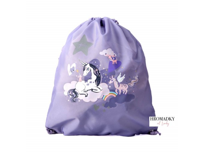 unicorn purple gymbag
