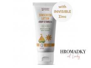 opalovacie telove mlieko v tube baby family spf 30 woodenspoon 100ml