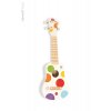 J07597 Drevene ukulele Confetti Janod so realnym zvukom 4 struny od 3 8 rokov a