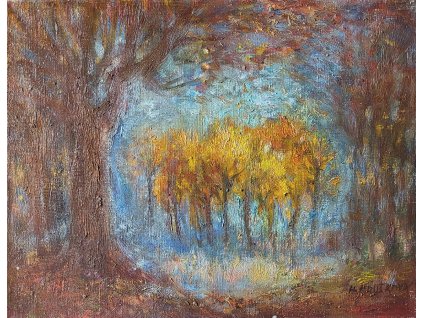 zářící stromy 35x45