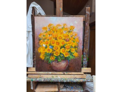 Kytice s motýli  60x70