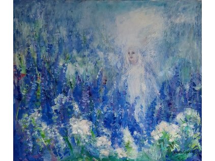 modrý anděl 60x70