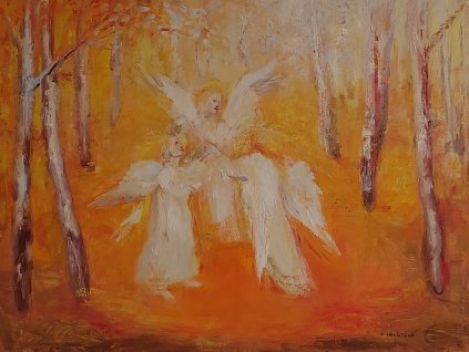 Tančící andělé  60x80