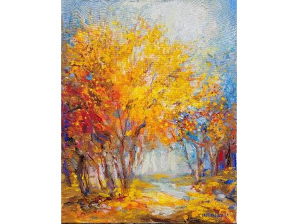 Podzimni les 50x65cm