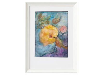 ruže s ptáčkem bily ram