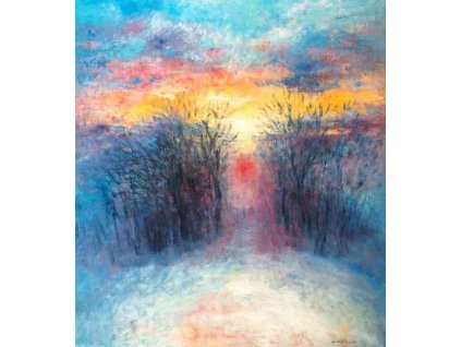 41 Západ slunce 80 x 90 cm 25000 Kč