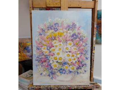 Svěží kytice 50x65