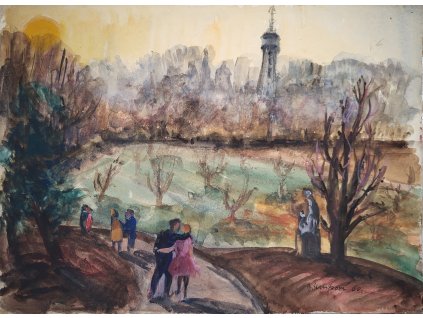 Zamilovaný Petřín 1960