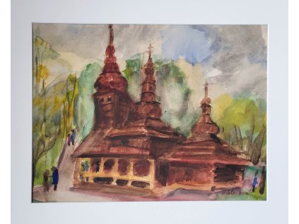 Dřevěný kostel sv. Michaela v Praze–Kinského zahradě