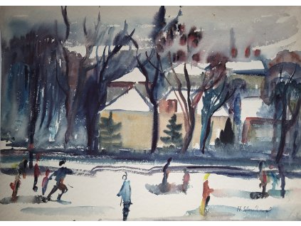 Zimní radovánky  40x50