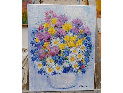 Kytička do modra 35x45