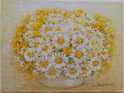 Jestřábník a kopretiny 30x40 4.200, Kč