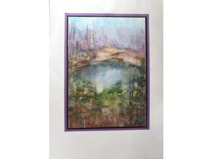Lesní jezírko  21x29