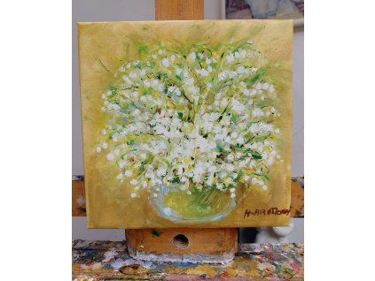 Konvalinky  25x25cm