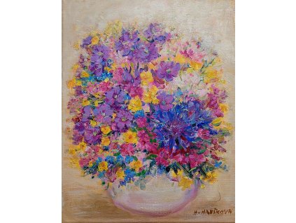 Barevná kytička 30x40 4.200,