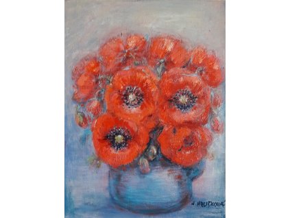 č.39 Máky 30x40 4.200