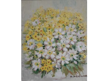 Petrklíče a sasanky 25x30cm 2.600 Kč