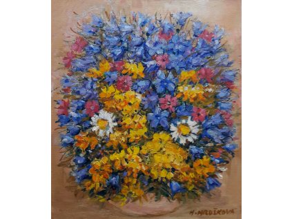 Barevna kyticka 30X35cm 4.000 Kc