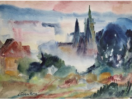 Pražský hrad I  43x33cm