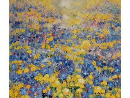 Louka s upolíny 60x70cm 13.000, Kč