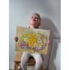 Veselá letní kytička  30x40cm