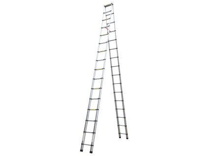 Aluminijske teleskopske ljestve 2x16 stupnjeva, visina 6,2 m 1