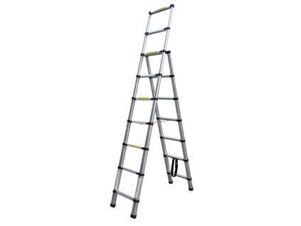 Aluminijske teleskopske ljestve 7 i 9 stepenica, visina 2 i 2,6 m 1