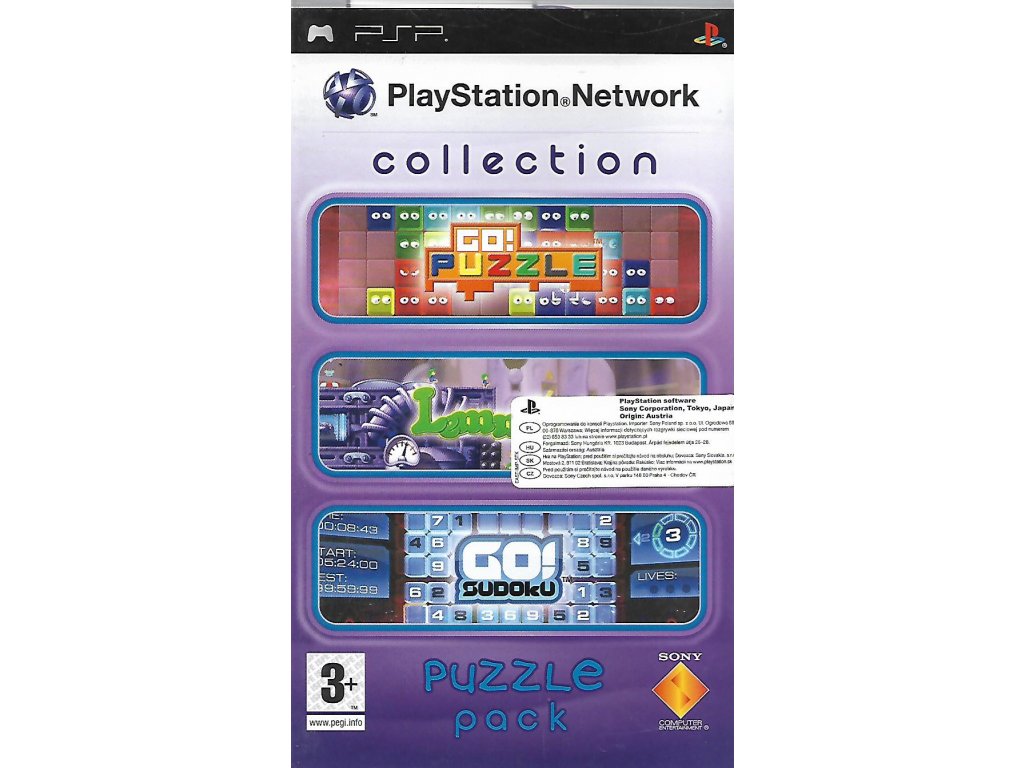 PLAYSTATION NETWORK COLLECTION - PUZZLE PACK (PSP - bazar) - PRESTO SVĚT  HER -