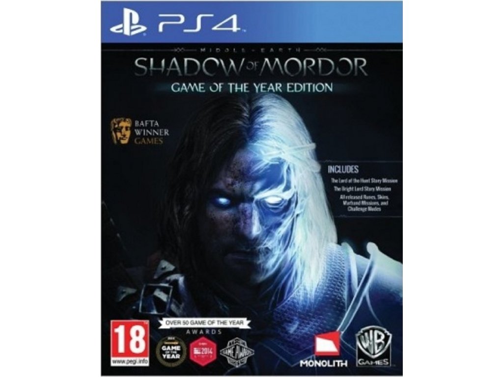 MIDDLE EARTH SHADOW OF MORDOR GOTY