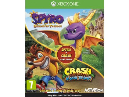 SPYRO TRILOGY + CRASH TRILOGY (XBOX ONE NOVÁ)