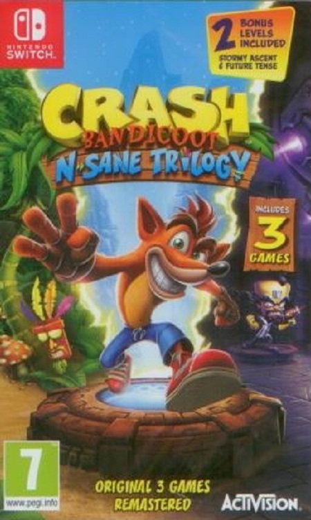 CRASH BANDICOOT N SANE TRILOGY (SWITCH - nová)