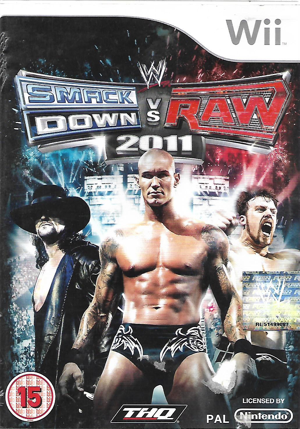WWE SMACK DOWN VS RAW 2011 (WII - bazar)